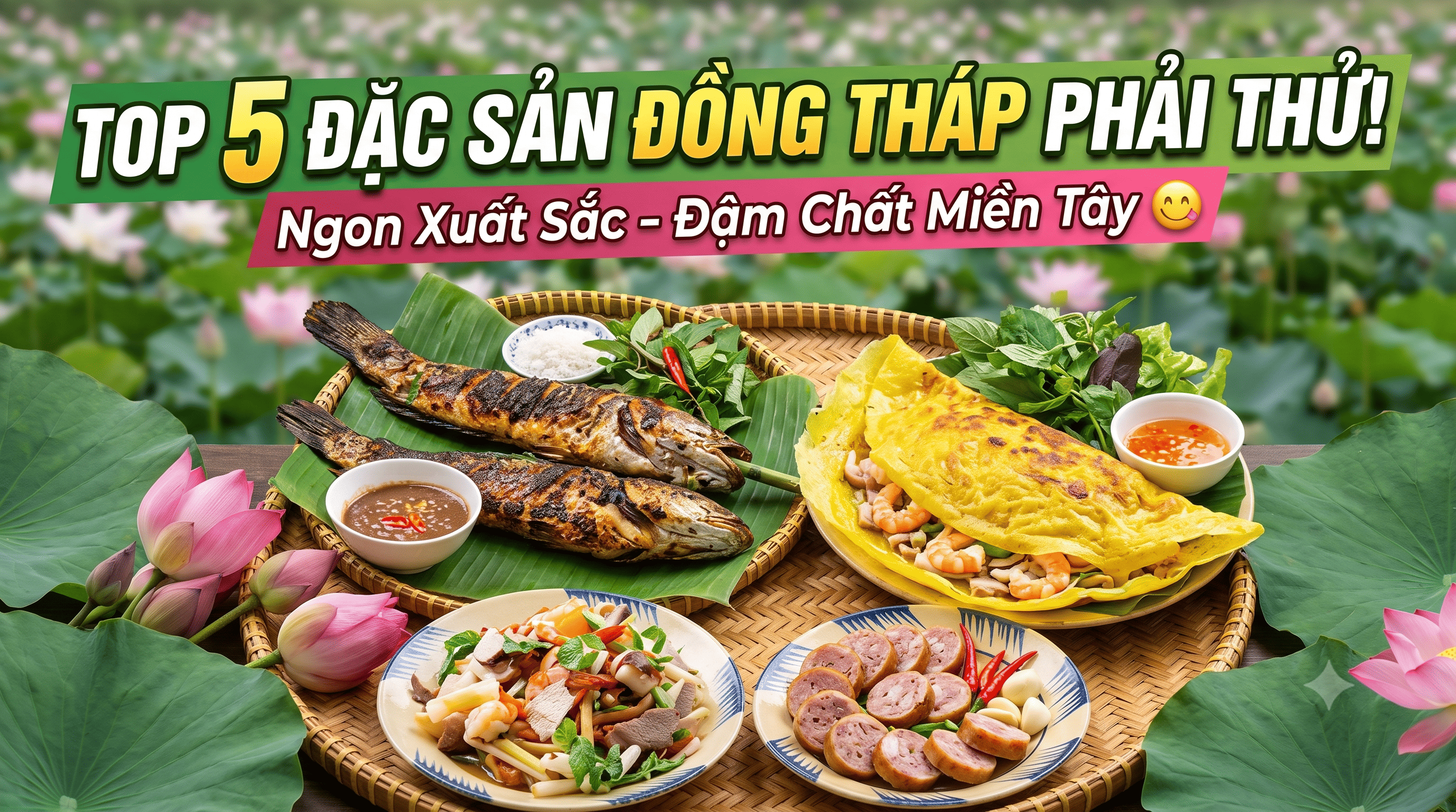 Các món đặc sản Đồng Tháp hẫp dẫn và độc đáo không thể bỏ lỡ