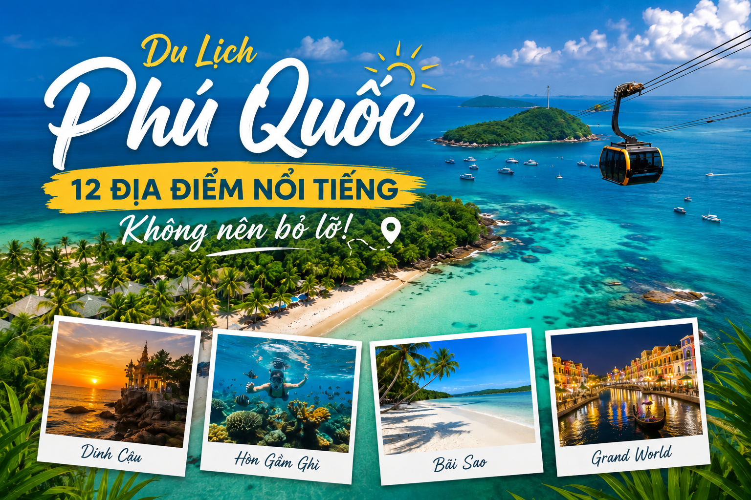 Du Lịch Phú Quốc: 12 Địa Điểm Du Lịch Nổi Tiếng Không Nên Bỏ Lỡ