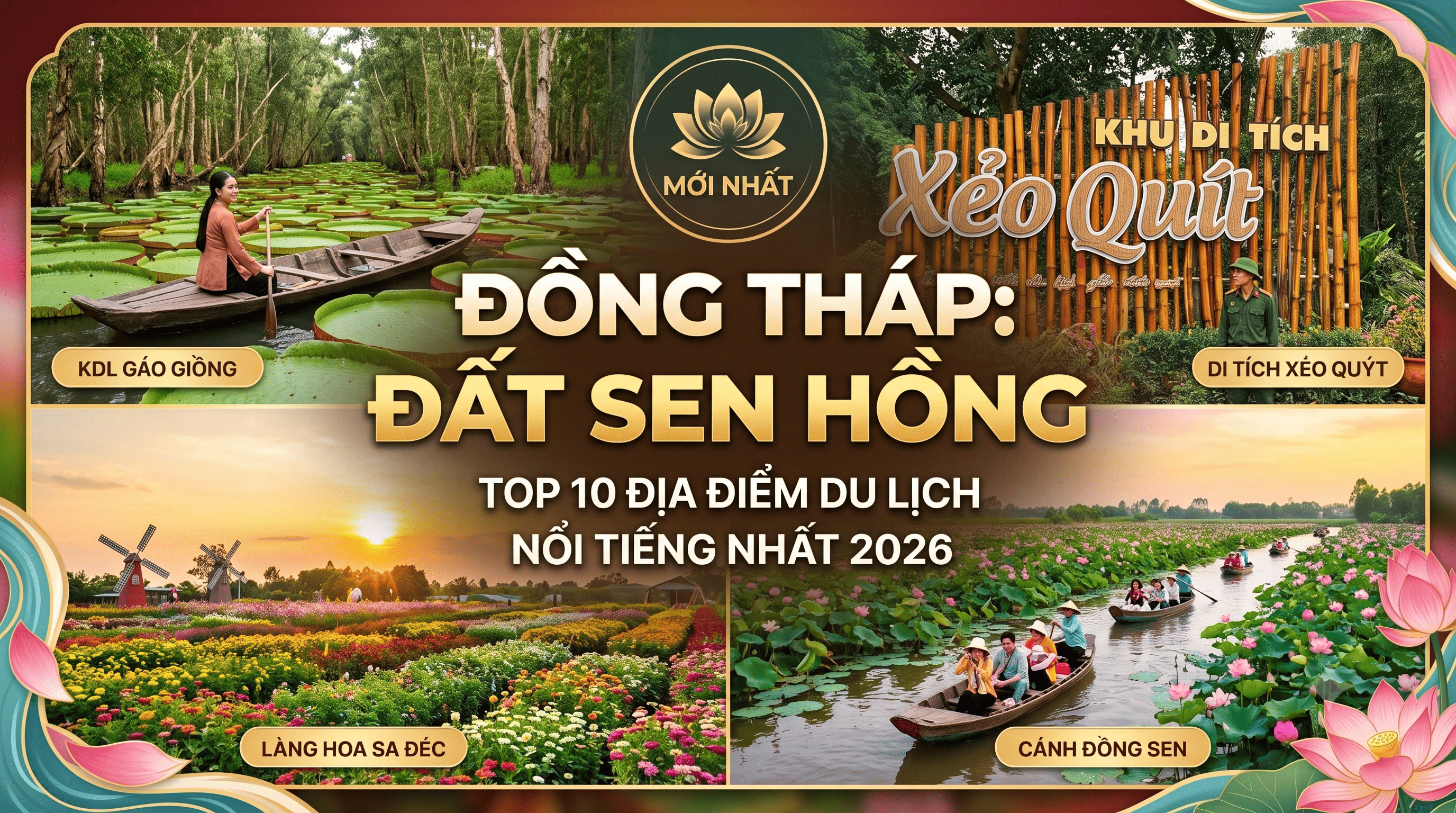 Thả Hồn Giữa Miền Tây Sông Nước: Cẩm Nang Du Lịch Đồng Tháp Chi Tiết Nhất 2026.